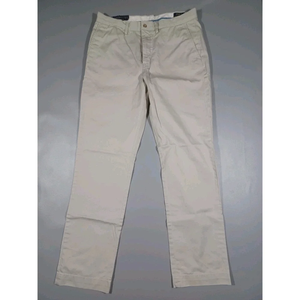 Polo Ralph Lauren Pants Mens 34x34 Khaki Classic Fit Straight Leg Chino NWT